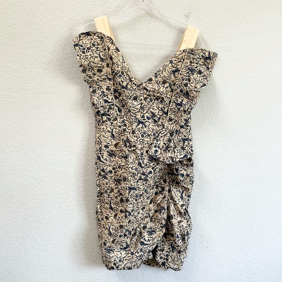 Isabel Marant Topaz Print Linen Mini Dress Sz 40 - Picture 2 of 8